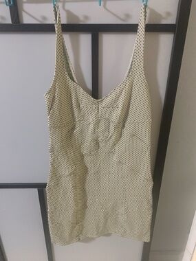 Free People Yellow Polka Dot Mini Dress